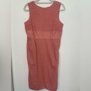 Chadwicks coral Pink Sleeveless Midi Dress Womens 10